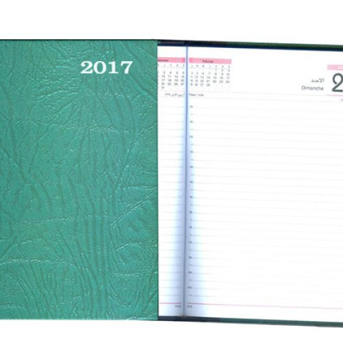 Agenda journalier de bureau format 80 g/m² 17 x 24 cm papier blanc