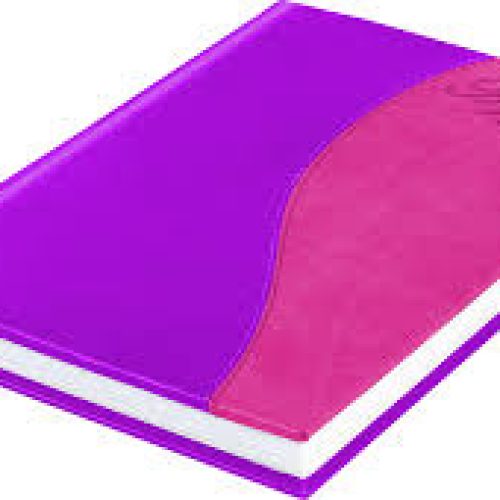 Agenda semainier 21×27 avec couverture bi-couleur en similicuir