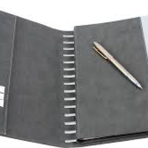 Agenda semainier avec jacket VIP 21×27 et couverture en similicuir