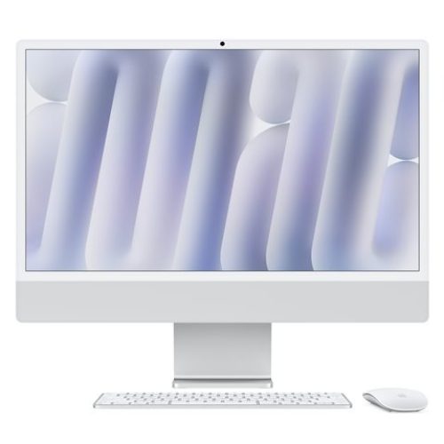 Apple iMac 24″ (2024) – Apple M4 10 cœurs 16 Go SSD 256 Go Écran Retina 4.5K avec Nano-texture glass macOS Sequoia Argent (MD3H4FN/A)
