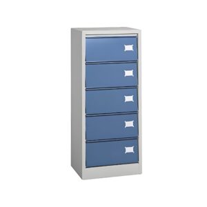 Armoire à clapets métal 5 cases 1000x450x295 - Epaisseur de Tole et coloris au choix