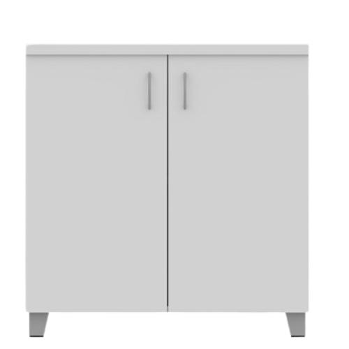 ARMOIRE BASSE EN BOIS A PORTES BATTANTES 80X41X83 COLORIS AU CHOIX