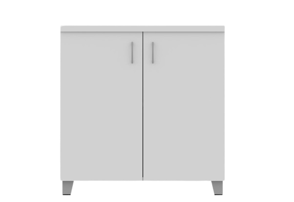 ARMOIRE BASSE EN BOIS A PORTES BATTANTES 80X41X83 COLORIS AU CHOIX