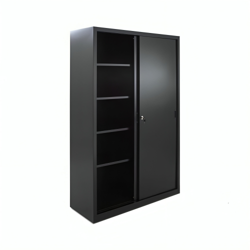 Armoire haute à portes coulissantes 200 x 120 x 45 à clés Epaisseur de Tôle et coloris au choix