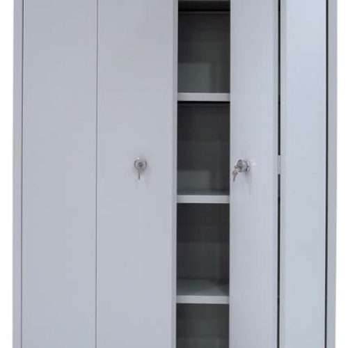 Armoire haute à portes pliantes 1980*1200*450 Epaisseur de Tôle et coloris au choix