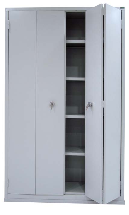 Armoire haute à portes pliantes 1980*1200*450 Epaisseur de Tôle et coloris au choix