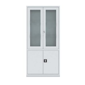 Armoire métallique Semi vitrés portes battante H.180 x L.80 x P.40 cm Epaisseur de Tôle et coloris au choix