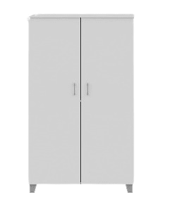 ARMOIRE MOYENNE EN BOIS 2 PORTES BATTANTES 80X41X156 COLORIS AU CHOIX