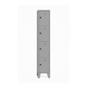 Armoire Vestiaire métallique à 4 portes fermeture numérique 200*40*50 cm Coloris au choix