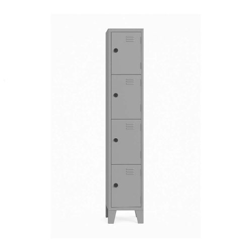 Armoire Vestiaire métallique à 4 portes fermeture numérique 200*40*50 cm Coloris au choix