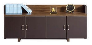 Bahut THALES avec 4 portes 200*50*95 cm , coul african wallnut