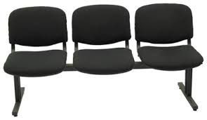 Banquette de réception 3 places iso en plastique importation