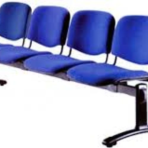 Banquette de réception 4 places ISO EN TISSU coloris au choix