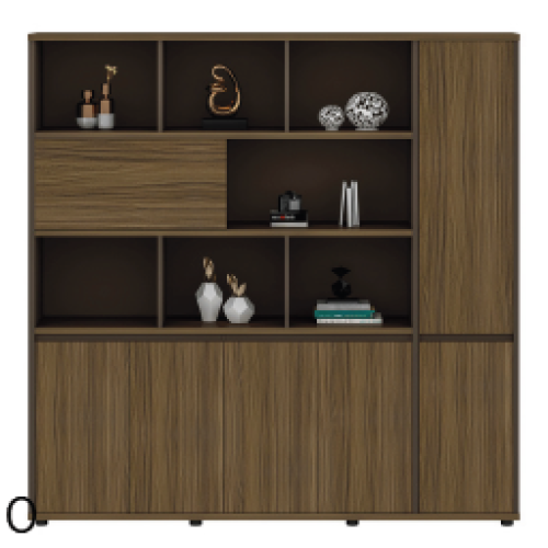 Bibliothèque TEMPO 200x40x200 cm coloris au choix