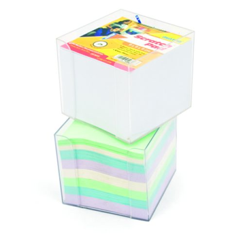 Bloc cube Mintra 9x9x9 cm Blanc ou Assortie