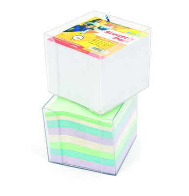 Bloc cube Mintra 9x9x9 cm Blanc ou Assortie