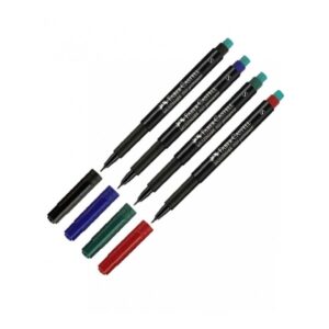 Boite de 10 Feutres Multimark Permanent S line FABER-CASTELL Coloris au choix