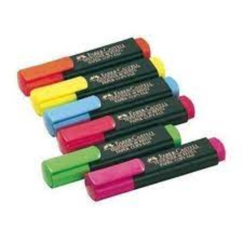 Boite de 10 FLUORESCENT TEXTLINER FABER CASTEL coloris au choix (154607)