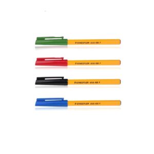 Boite de 10 Stylos bille STAEDTLER Stick 4 pointe fine ou medium coloris au choix
