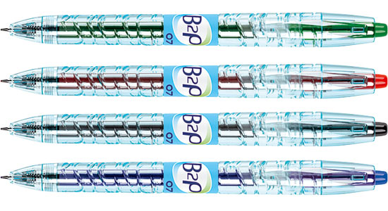 Boite de 10 stylos Gel Pilot B2P Médium 4 coloris au choix