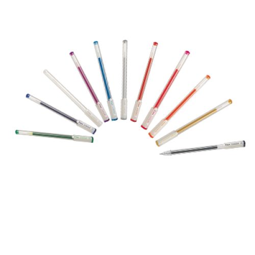 Boite de 10 stylos Gél Pilot Choose Médium 11 couleurs au choix