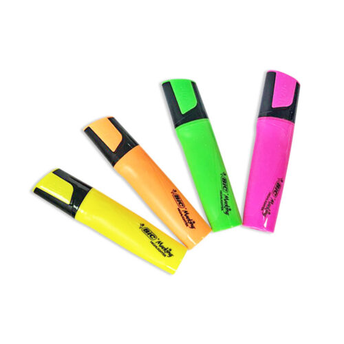 Boite de 10 Surligneurs BIC Highlighter 4 Coloris au choix