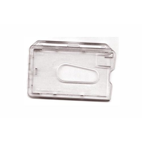 Boite de 100 porte-badges rigide transparent pour 1 carte Extraction dorsale