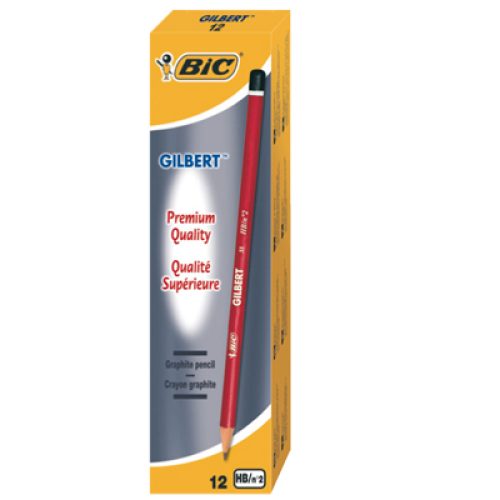 Boite de 12 Crayons graphite BIC Gilbert HB