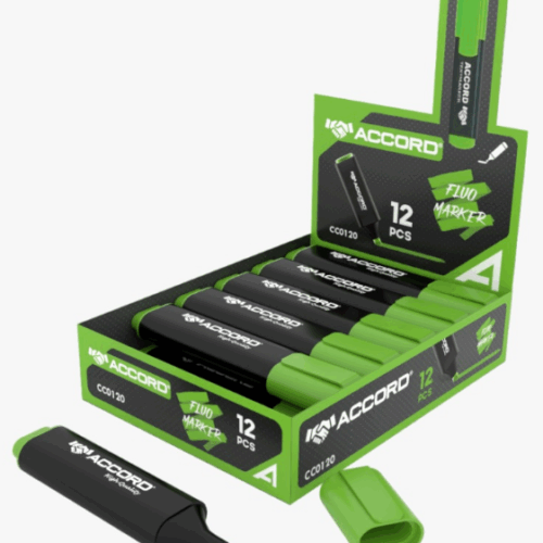 Boite de 12 FLUORESCENTS ACCORD coloris au choix