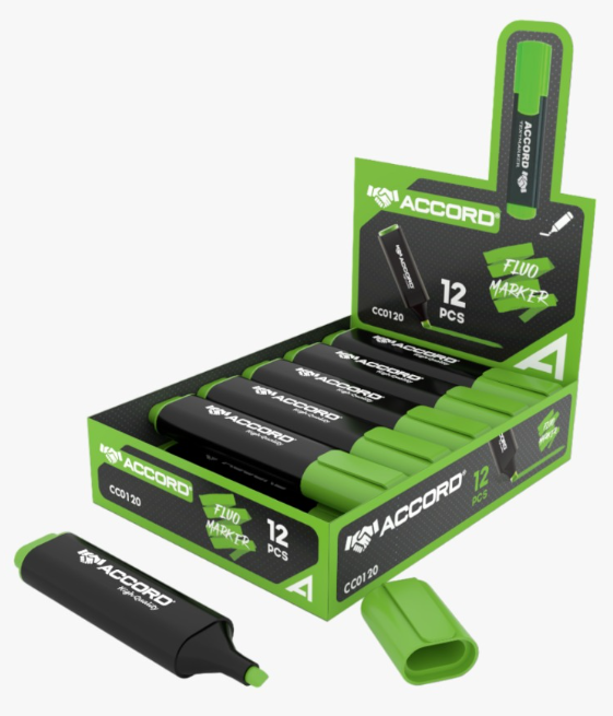 Boite de 12 FLUORESCENTS ACCORD coloris au choix