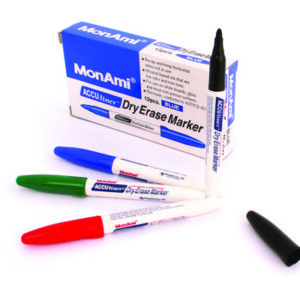 Boite de 12 Marqueurs Effacables MonAmi Acculiner pointe ronde