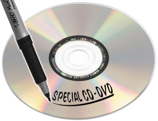 boite de 12 Marqueurs Permanents BIC pour CD / DVD Noir