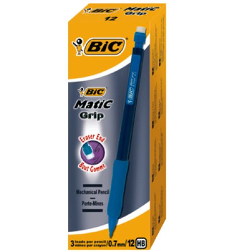 Boite de 12 Porte mines BIC Matic Grip Round 0.7 Spicy