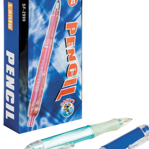 Boîte de 12 Porte-mines Lantu gomme integrée