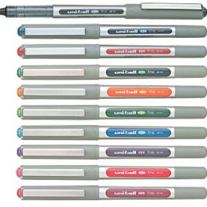 Boite de 12 Rollers Uni-Ball Eye encre liquide 0.7mm 8 coloris au choix