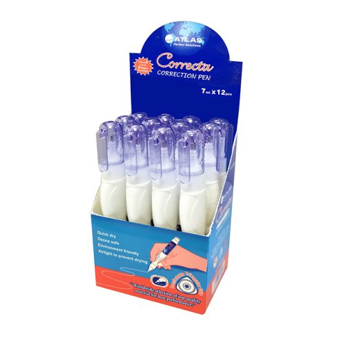 Boite de 12 stylo correcteur ATLAS 7ml (AS-CP237-D12)