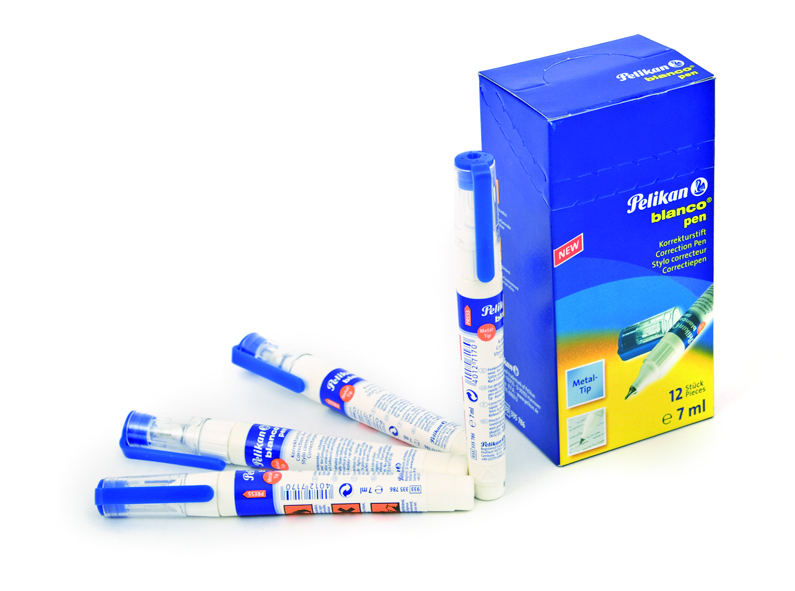 Boite de 12 Stylos Correcteurs pointe fine Pelikan 7 ml