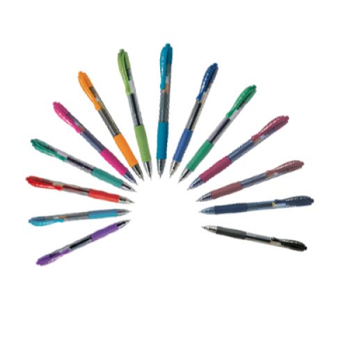 Boite de 12 stylos Gél Pilot G2 Médium (9 couleurs au choix)