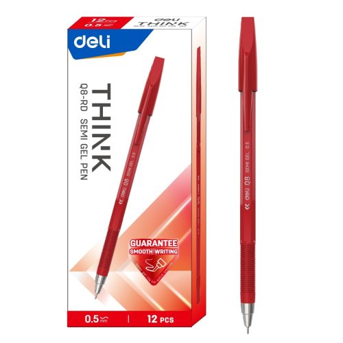 Boite de 12 Stylos SEMI-GEL DELI-EQ8 coloris au choix