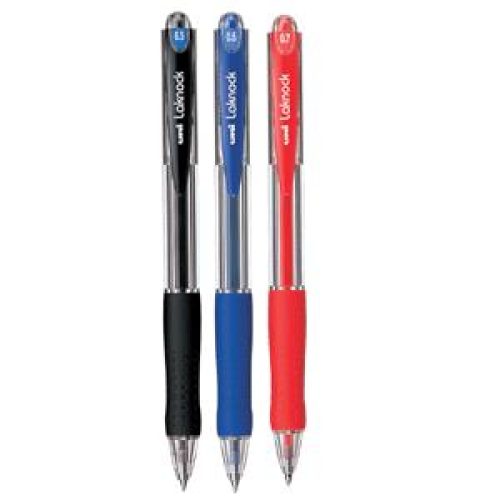 Boite de 12 Stylos UNIBALL Laknock 0.7mm 4 coloris au choix