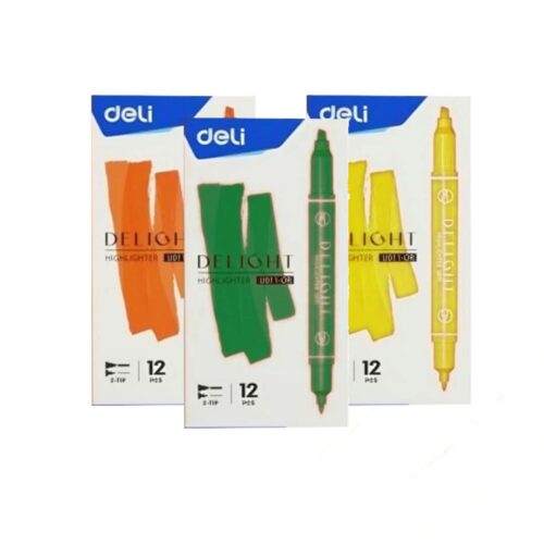 Boite de 12 SURLIGNEUR DELI EU011 coloris au choix