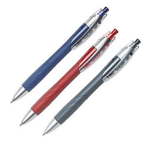 boite de 36 stylos encre Gel BIC ReAction couleur Assorties: Noir, bleu et rouge