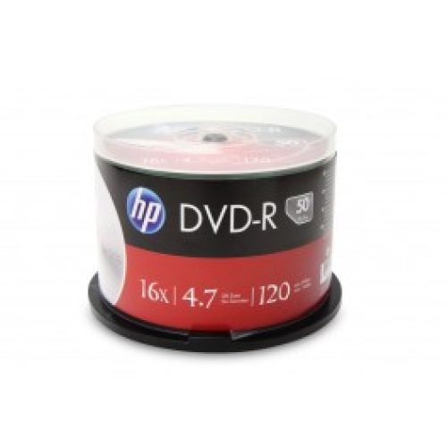 Boite de 50 DVD-R 16x HP