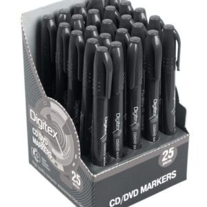Boite de 50 Marqueurs Digitex Spécial CD / DVD (4 coloris au choix)