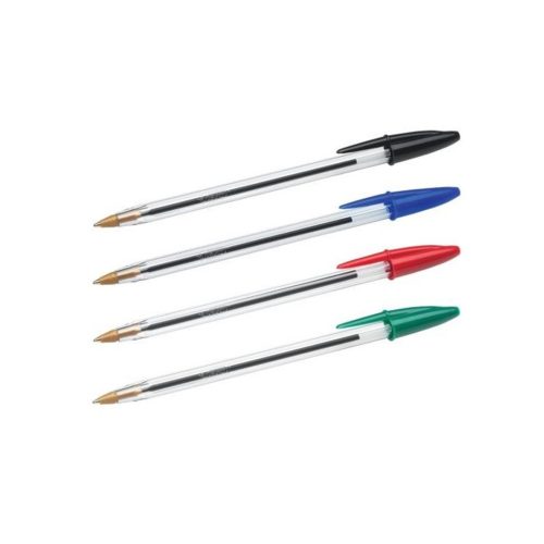 Boîte de 50 stylos Bille Cristal Médium BIC 4 Coloris au choix