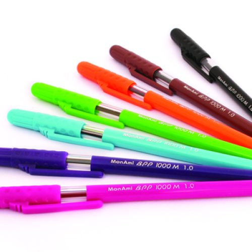 Boite de 50 Stylos Bille Mon Ami 1 mm 10 Couleurs au choix