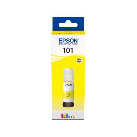 Bouteille d'encre Jaune Epson EcoTank 101 (C13T03V44A)