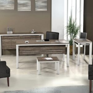 Bureau Direction LOTUS 180 cm avec retour + table basse + crédence