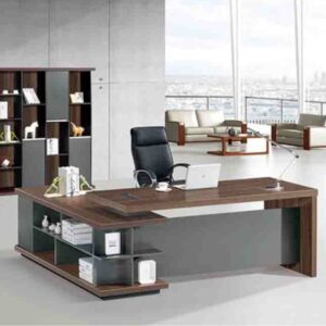 Bureau Direction NEWMANN 200 cm avec retour + Rangement