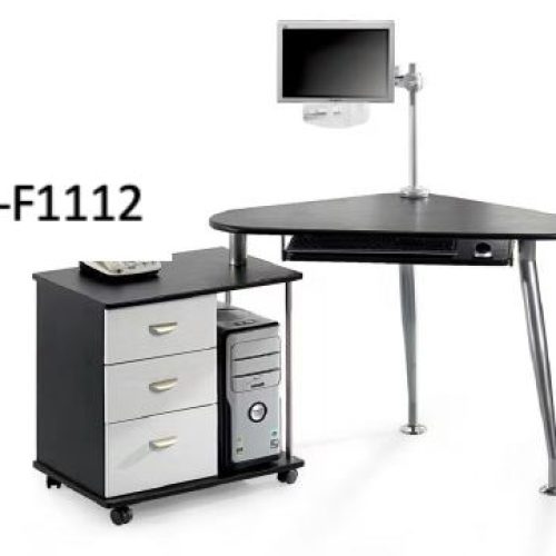 Bureau informatique OXFORD en bois & métal